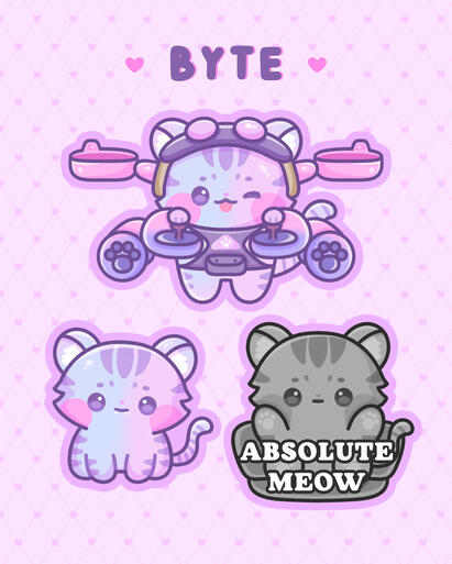 BYTE in jetpack cat (OW) outfit! BYTE in jetpack cat (OW) outfit!
